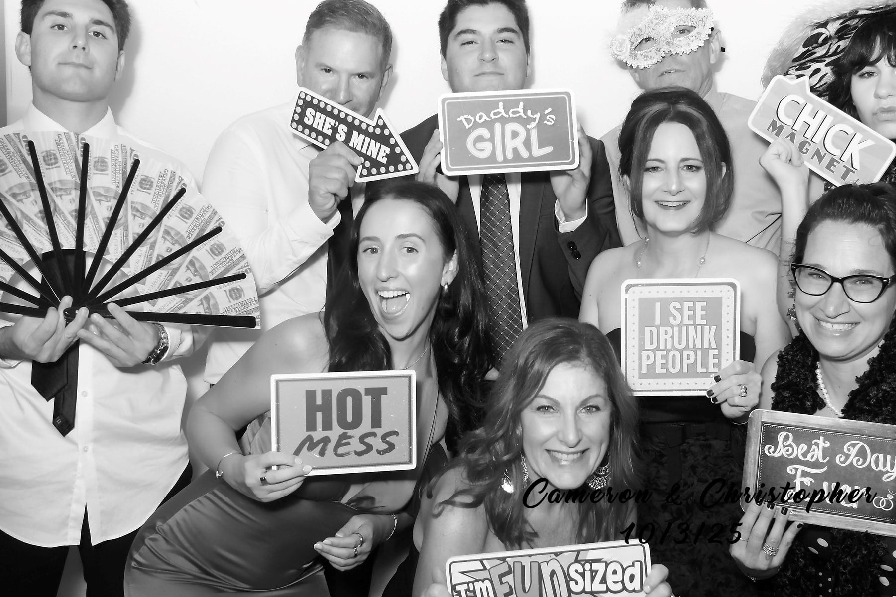 Philadelphia Photo Booth Rentals for Weddings, Mitzvahs & Parties 36 Guests creating memorable keepsakes with a Philadelphia photo booth rental