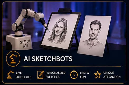 Philadelphia Photo Booth Rentals for Weddings, Mitzvahs & Parties 15 AI sketchbots 1