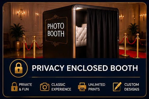 Philadelphia Photo Booth Rentals for Weddings, Mitzvahs & Parties 13 Privacy booth
